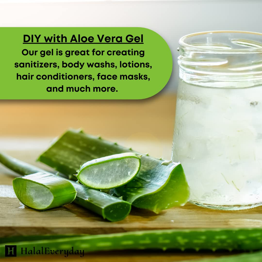 | 100% Pure Aloe Vera Gel | after Sun Care Soothe & Hydrate | Sun Burn Relief | Moisturizing | Vegan | 8 Oz