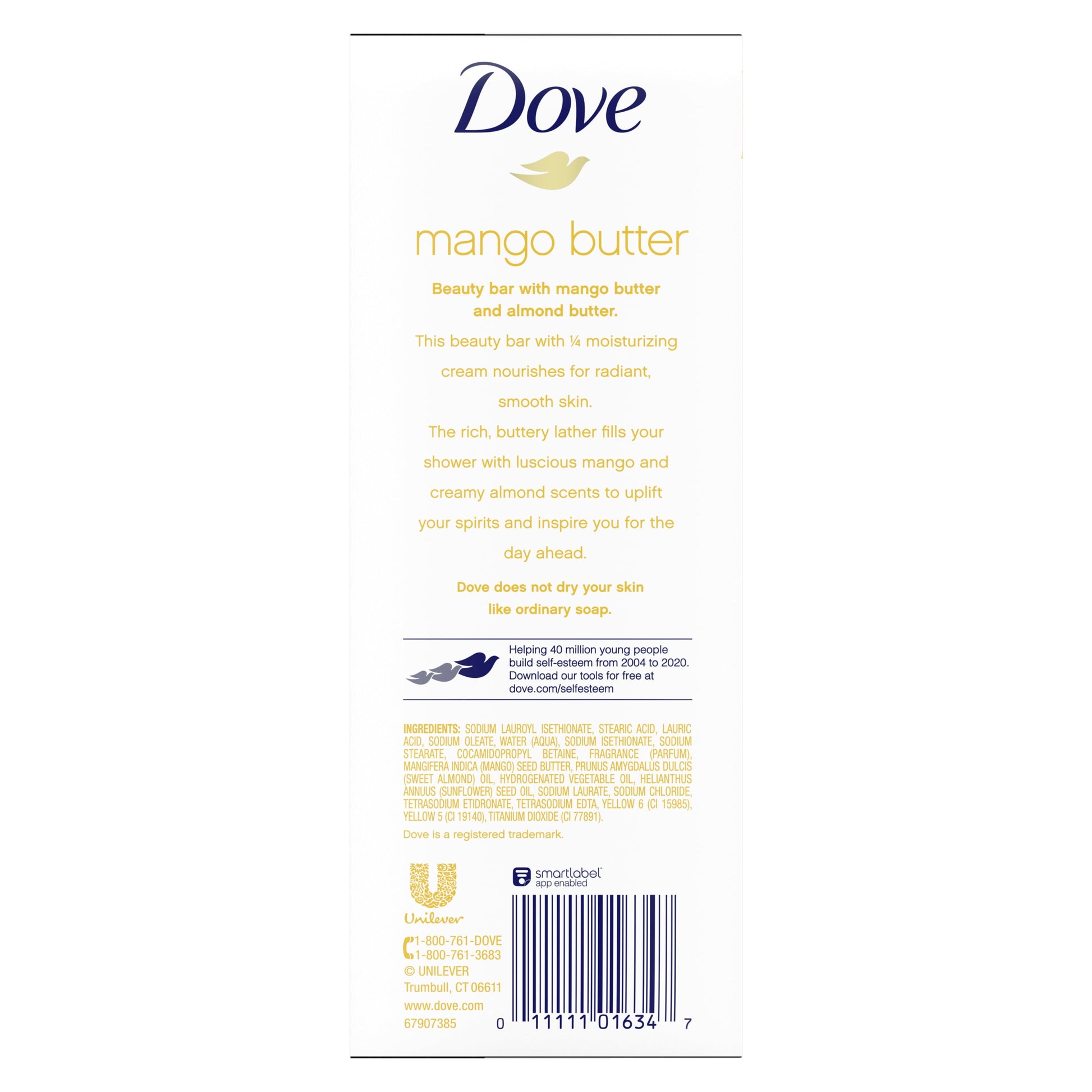 Purely Pampering Beauty Bar with Mango Butter 3.75 Oz 6 Bars