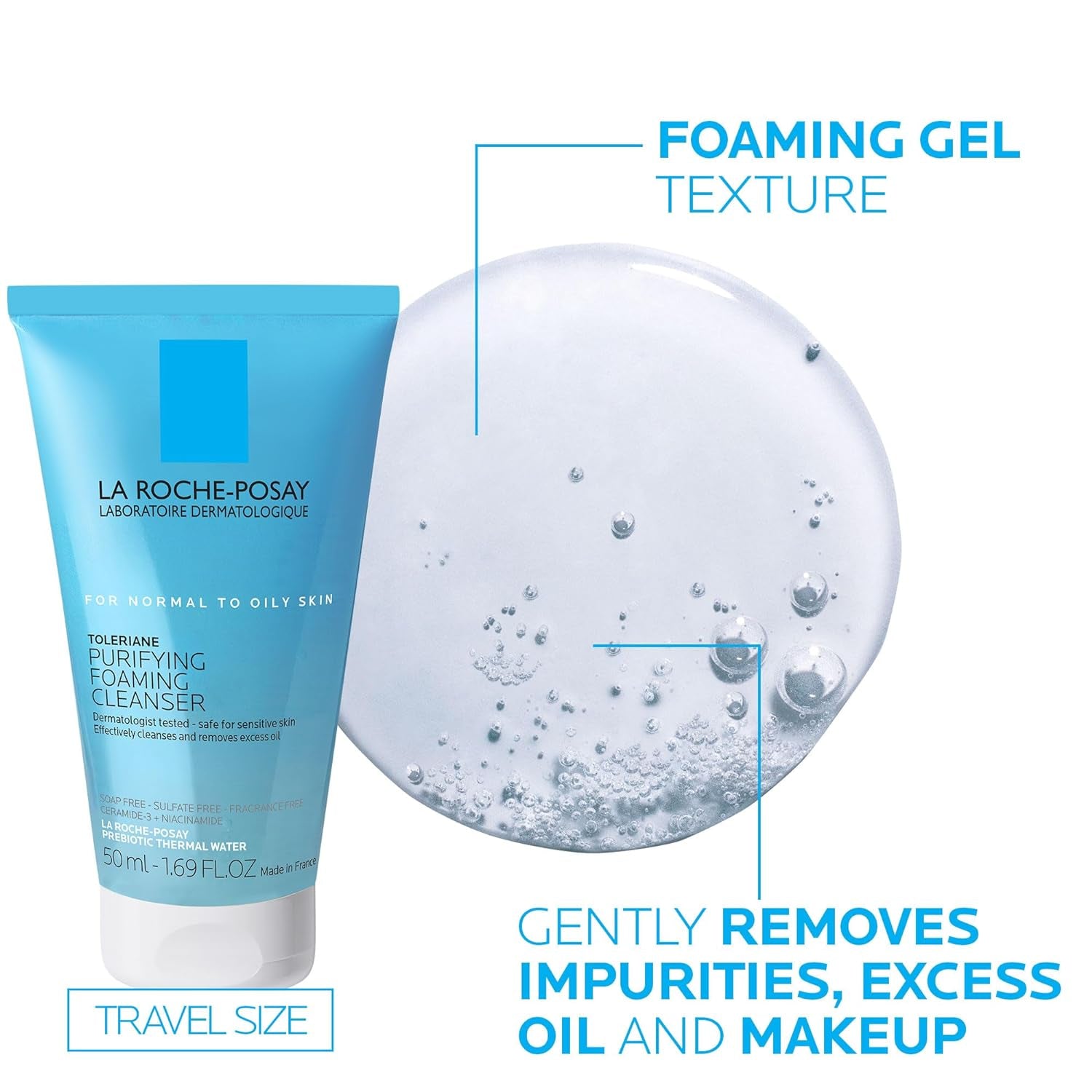 La Roche-Posay Toleriane Double Repair Face Moisturizer | Daily Moisturizer Face Cream with Ceramide and Niacinamide for All Skin Types | Oil Free | Fragrance Free