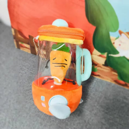 Internet Celebrity Tanaka Carrot Juicer Doll Fun Drawstring Spinning Plush Toy Creative Doll Gift Decorative Figurines