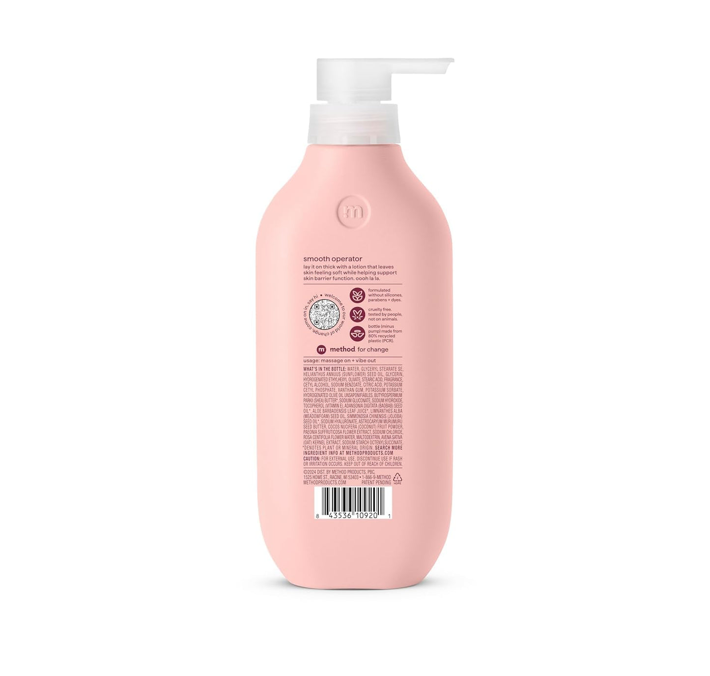 Body Lotion, Pure Peace, Rose Water, Peonies + Pink Sea Salt Notes, 24 Hours of Moisture, 14 Oz