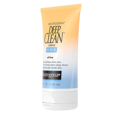 Deep Clean Gentle Daily Facial Scrub, Oil-Free Cleanser, 4.2 Fl Oz