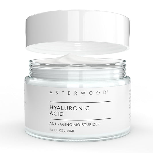 Hyaluronic Acid Moisturizer - Face Cream for Anti-Aging, Anti-Wrinkle - Hydrating for Dry Skin - Facial Moisturizer for Women & Men - Fragrance-Free, Non-Comedogenic - 1.7 Oz