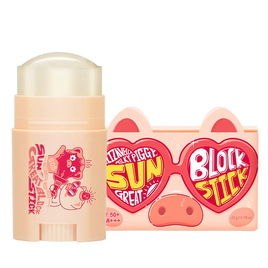 Milky Piggy Great Block Stick Spf 50+ PA+++ | Protection for Face | How to Use Stick for Face | Protection for Face |